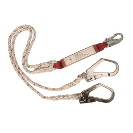 Double Lanyard With Shock Absorber