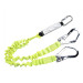 Dobbelt elastisk lanyard med falddæmper. FP52